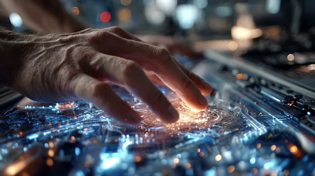 Futuristic Touch Screen Display Cinematic
