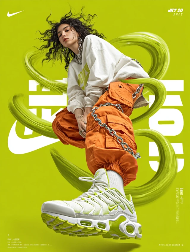 Nike Air Max Ad: Dynamic Fashion and Athletic Aesthetic