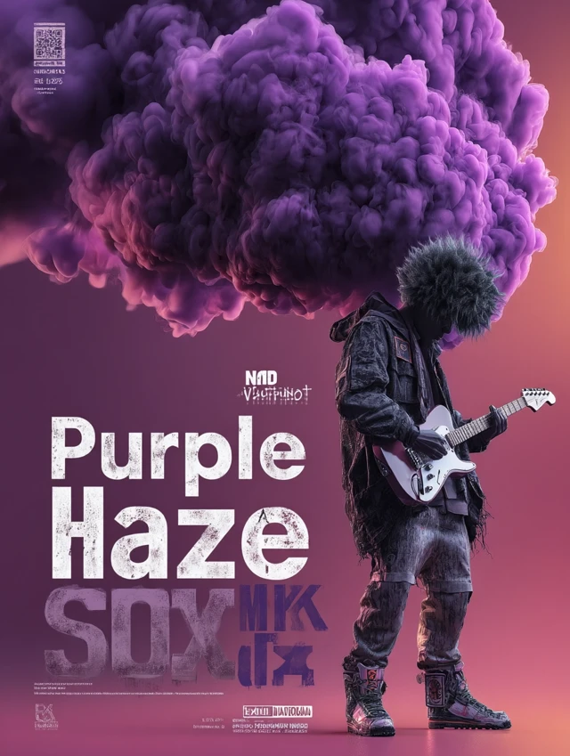 Purple Haze Ad Magazine Art Illustration
