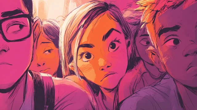 Students Faces Illustration Boredom and Exhaustion