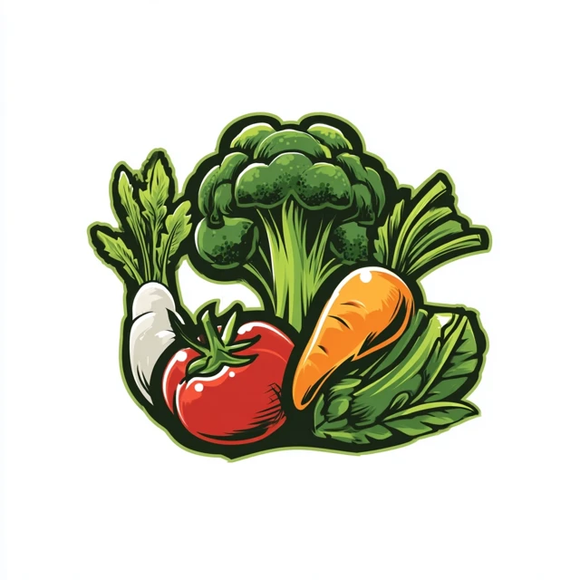 Vegetable Logo for Healthy Eating