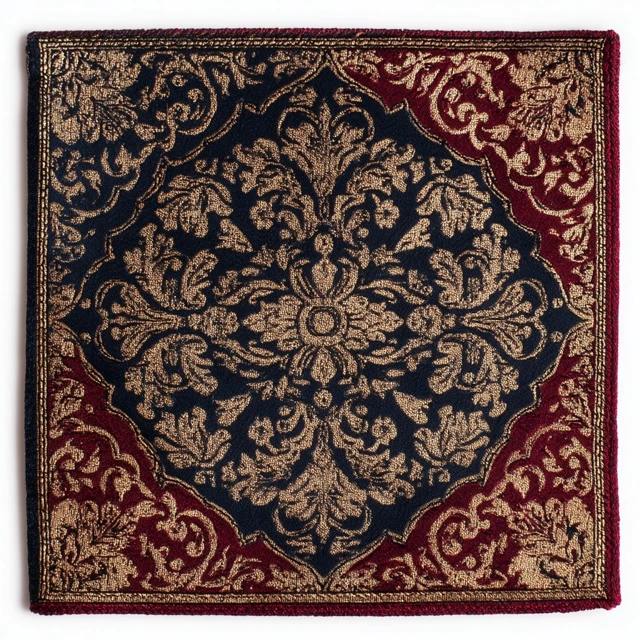 Elegant Pocket Square Design Intricate Motifs Sophisticated Colors