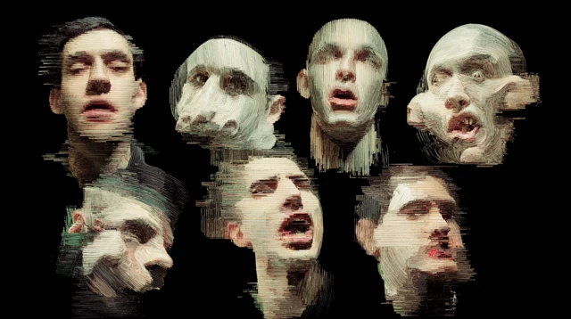 Distorted Portraits by Pierre Saba Psychological Art