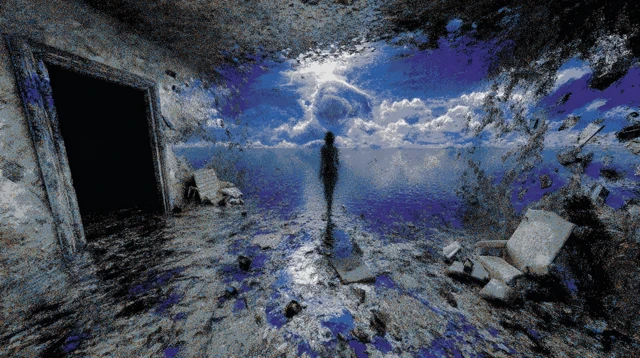 Fractured Psyche Abstract Surreal Landscape Trauma