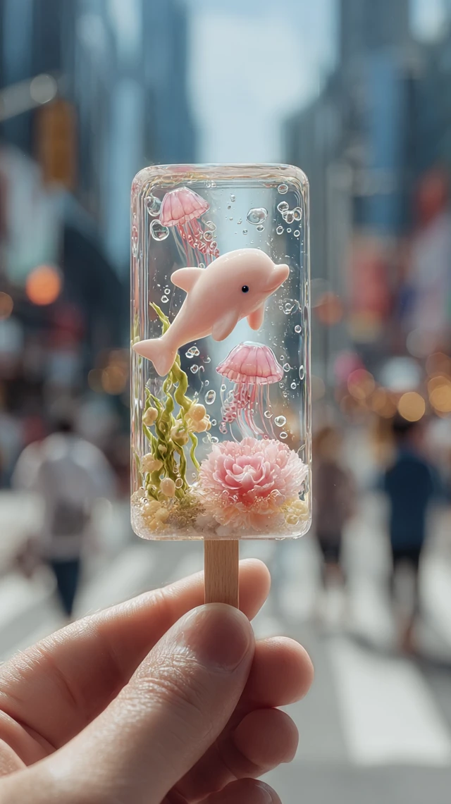 Dolphin Popsicle Underwater Scene Photography