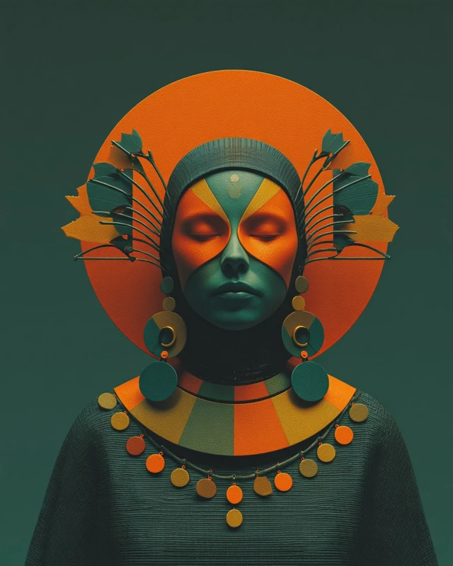 Surreal Fashion Portrait Avant Garde Model