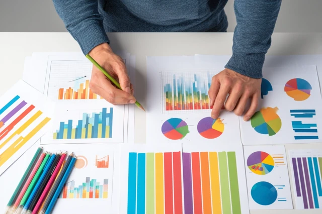 Business Analysis Charts Graphs and Teamwork