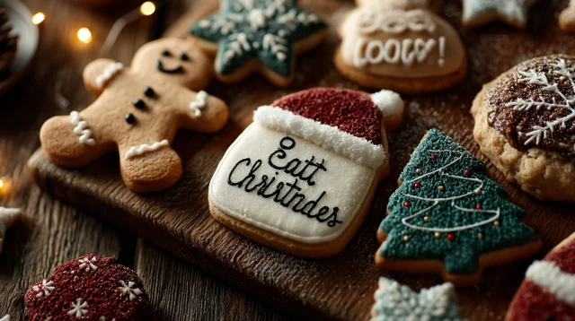 Christmas Cookies Festive Gingerbread Santa Tree