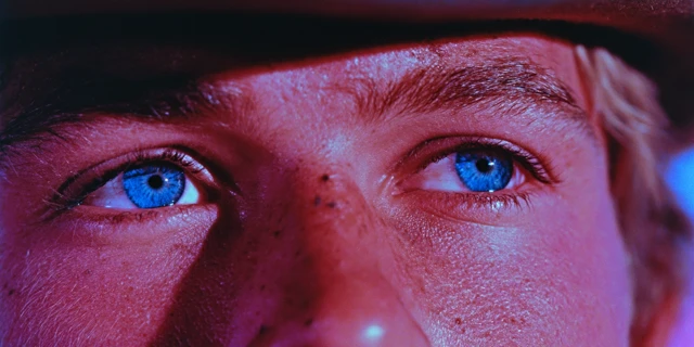 Western Film Still Close Up Blue Eyes 1960s
