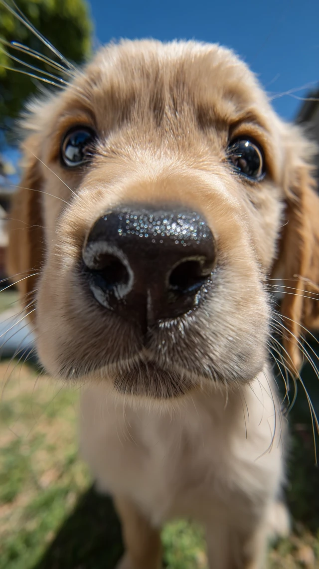 Golden Retriever Puppy Close Up