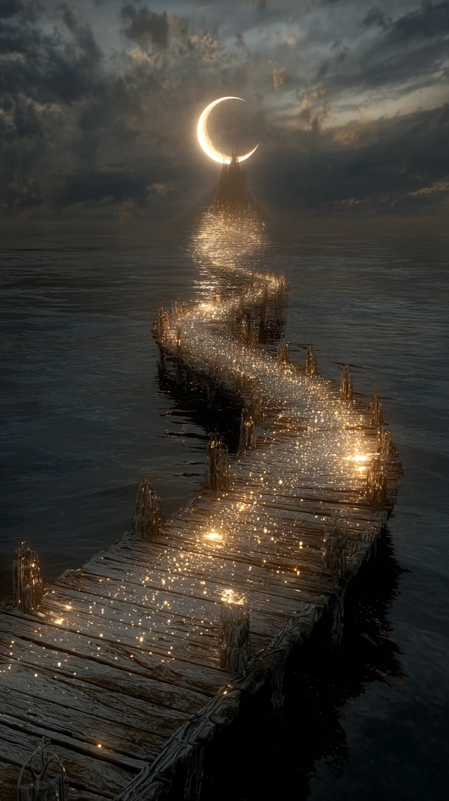 Moonlit Pier Dreamscape
