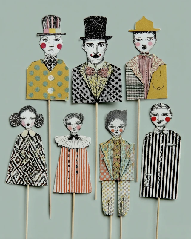 Paper Puppet Illustration Art Collection