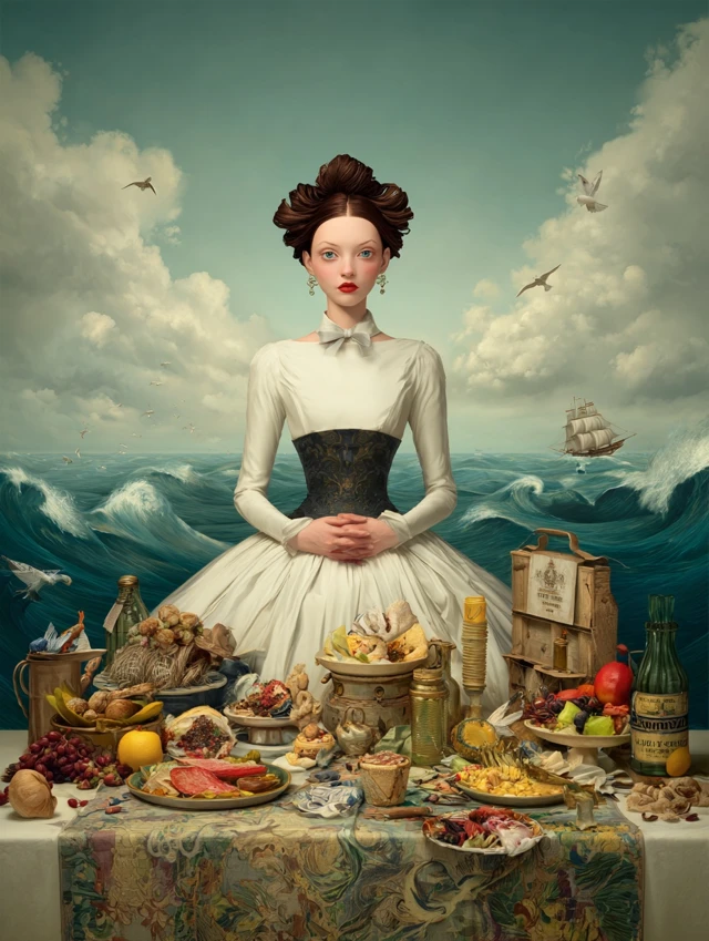 Eat Pray Love Digital Painting by Alice Neel Ray Caesar