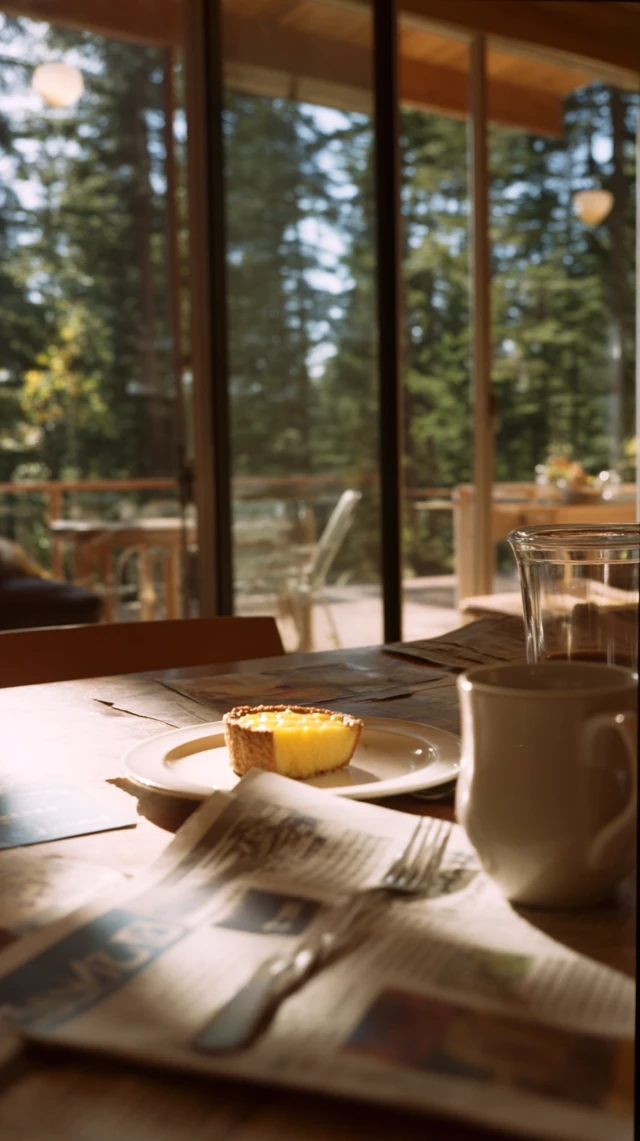 Breakfast in 1982 Lemon Tart Forest View