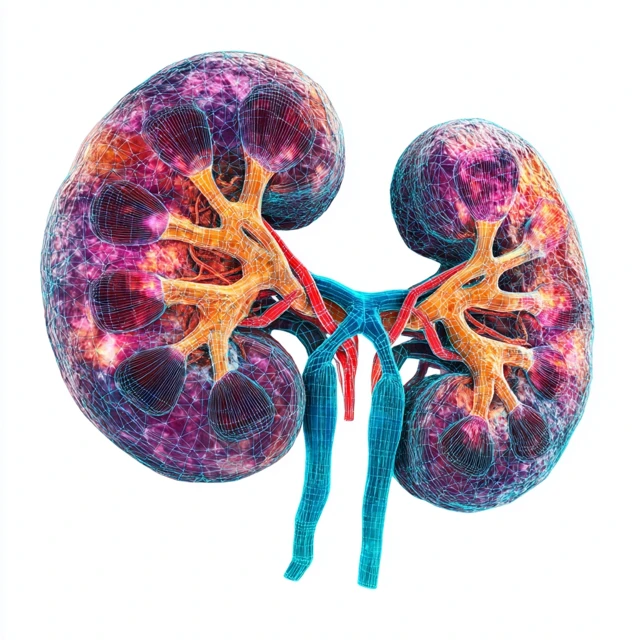 Adrenal Gland Anatomy Illustration Medical Science