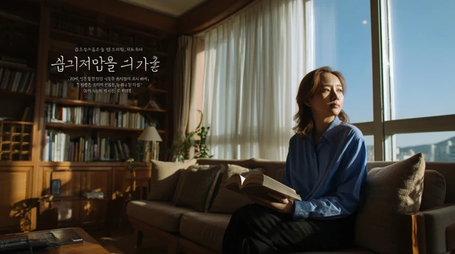 French Woman Reading Movie Poster Korean Style