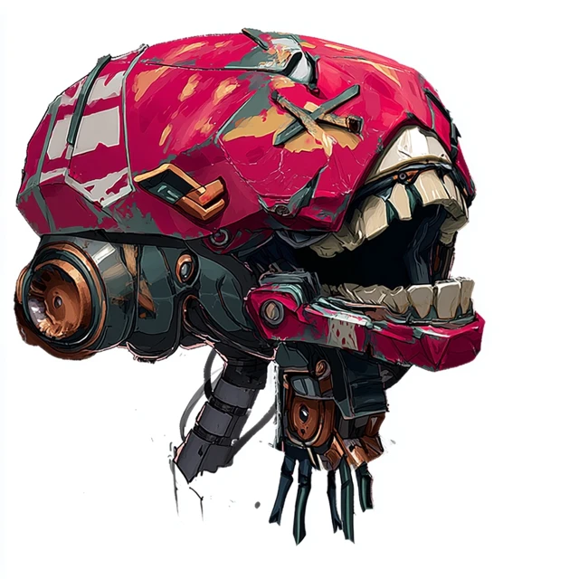 Robot Head Original Character Design