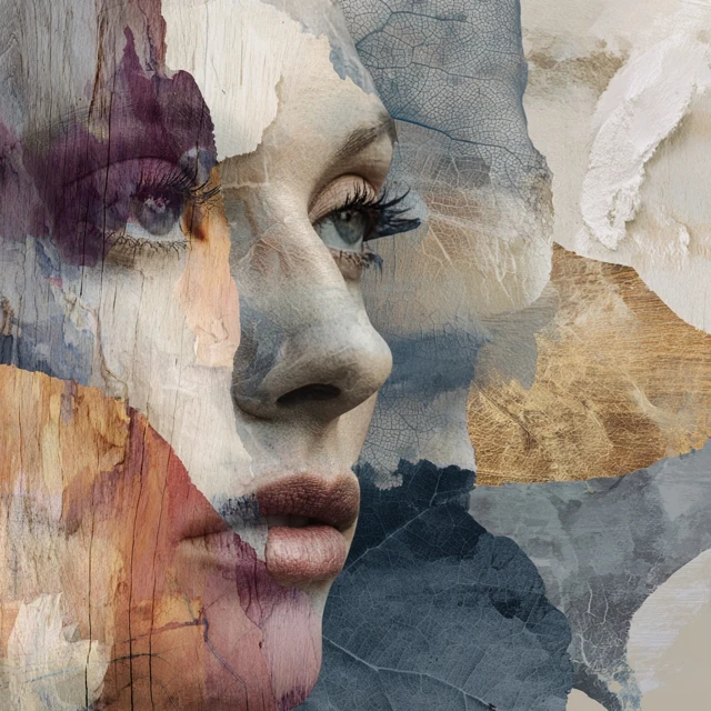 Conceptual Portrait of a Designer Elegant and Emotional