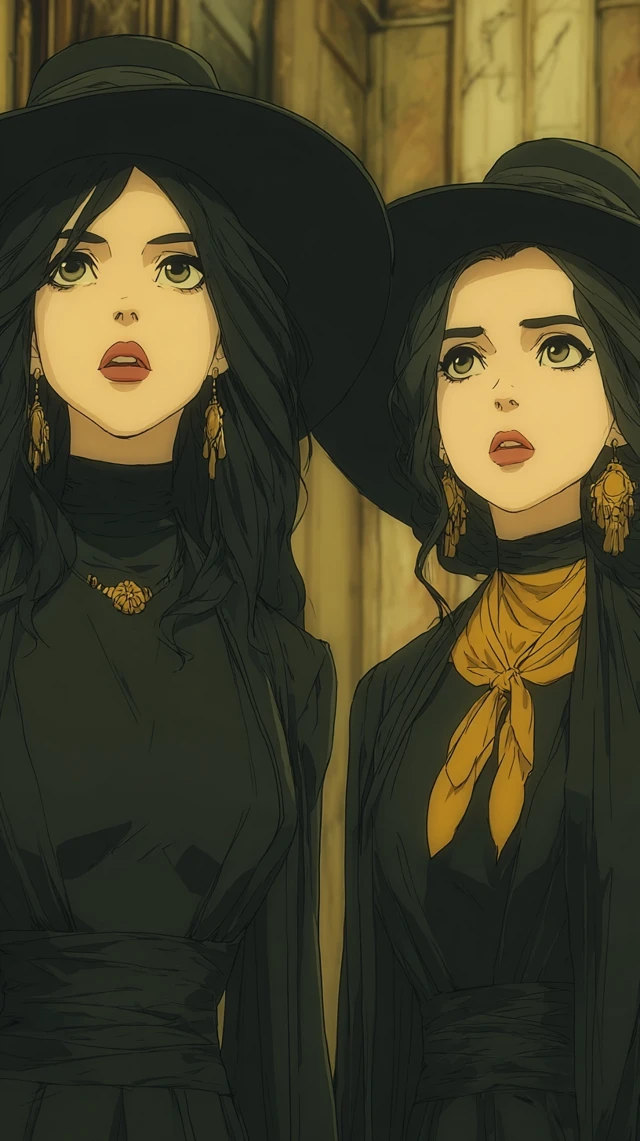 Doppelganger Portrait Dark Fantasy 90s Animated