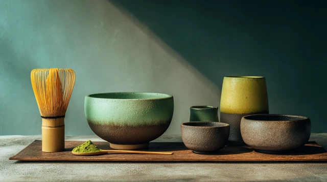 Matcha Brewing Kit Pure Style Saturated Colors