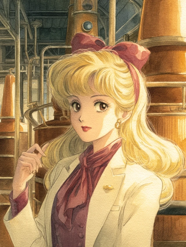 Anime Whiskey Glenmorangie Premier Selection Illustration