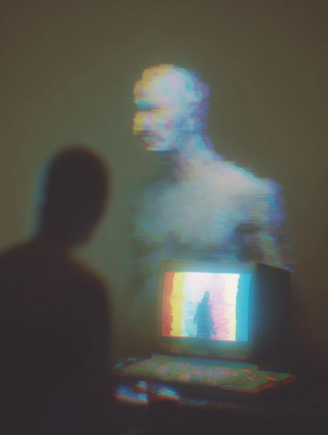 AI Memory Glitch Nostalgic Art