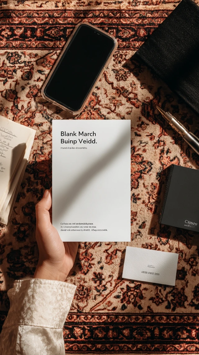Eid Greeting Card Mockup Spiritual Peaceful
