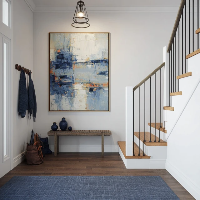 Modern Minimalist Entrance Abstract Painting