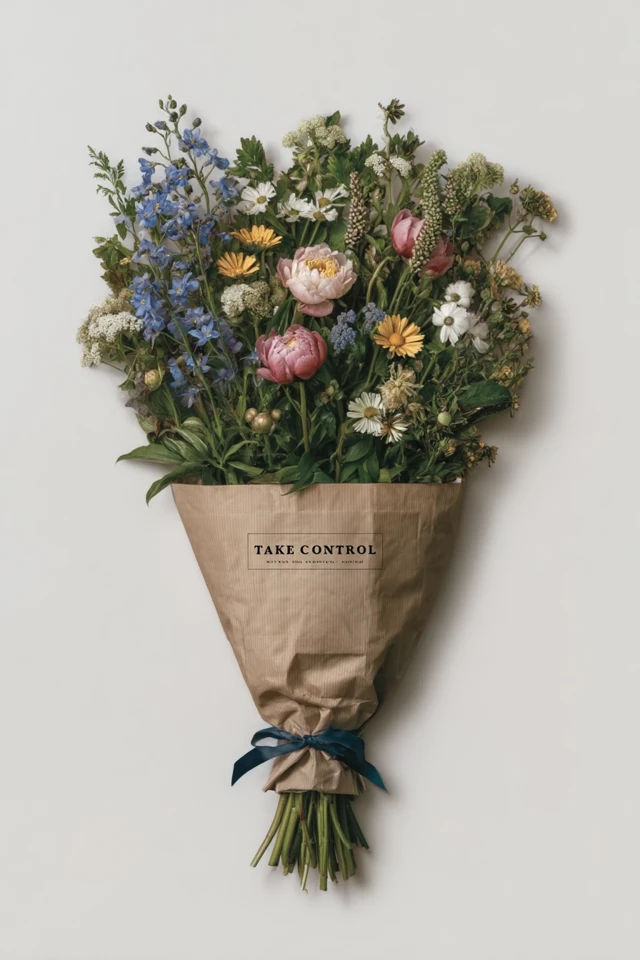 Elegant Floral Bouquet in Studio Photography