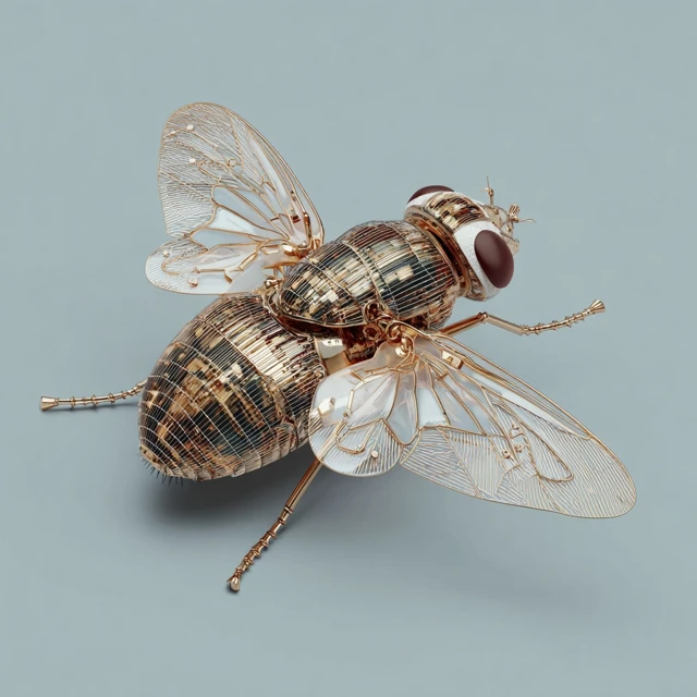 Architectural Housefly Insect Art 3D