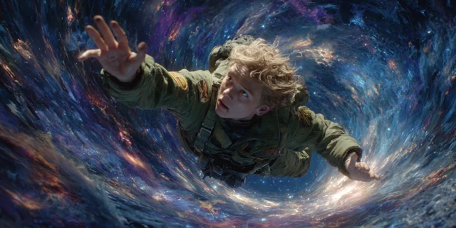 Space Voyager Grasping a Black Hole