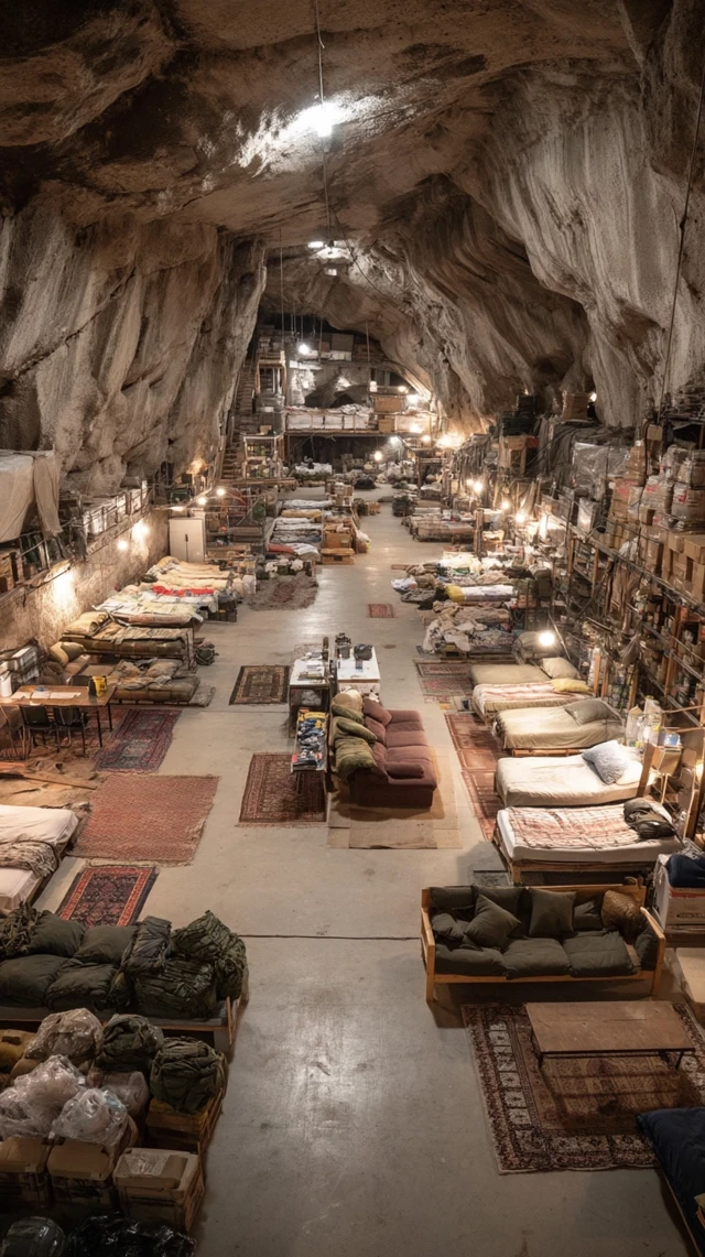 Underground Cave Shelter Interior