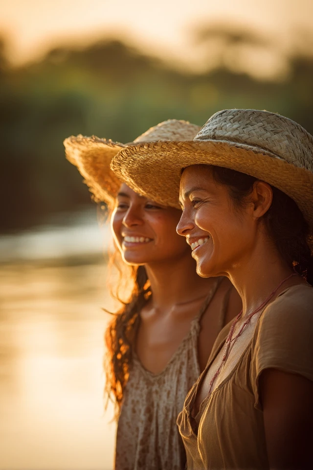 Brazilian Fisherwomen Portrait Golden Hour Photography