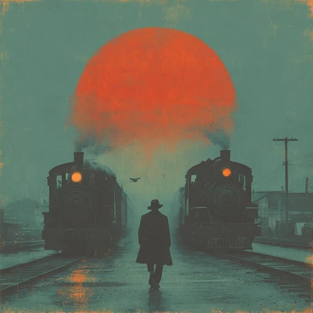 Steam Trains Soul Train Album Cover Design