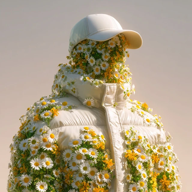Floral Portrait Eco Art Environmental Awareness