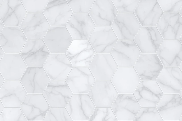 White Marble Hexagon Tile Texture