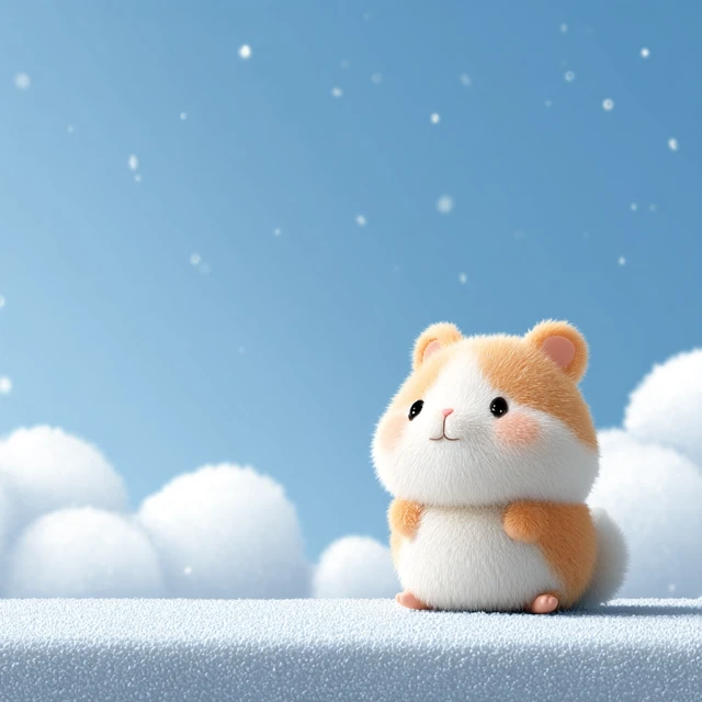 Cute 3D Mouse Holding a Membership Card