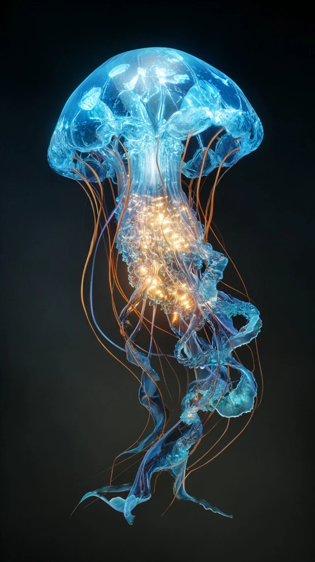 Glowing Jellyfish Digital Art