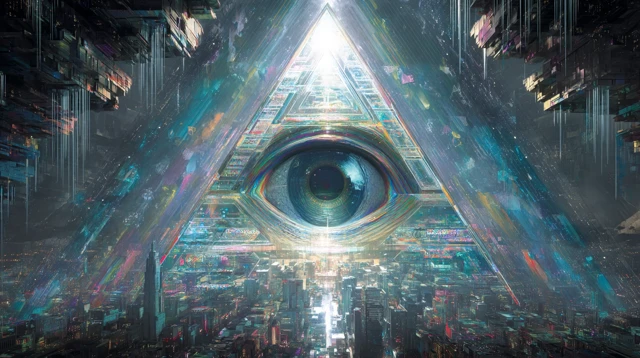 Cybernetic Void All Seeing Eye Artwork