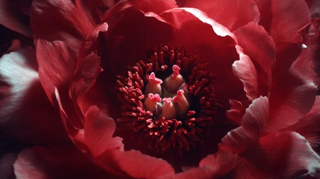 Red Flower Macro Photography