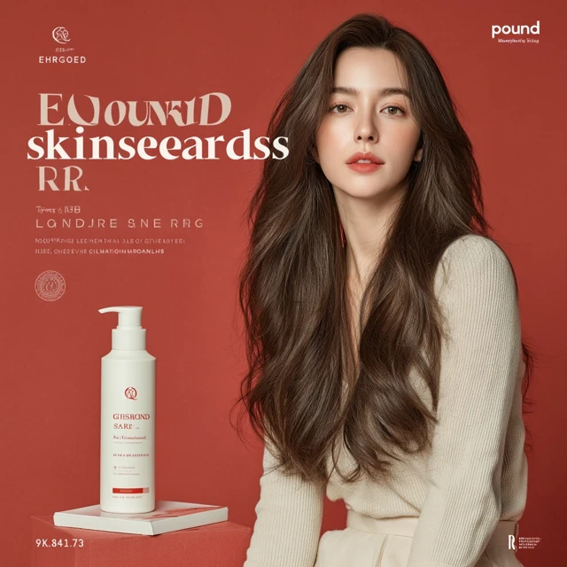 Skincare Ad: American Model for -pound Brand