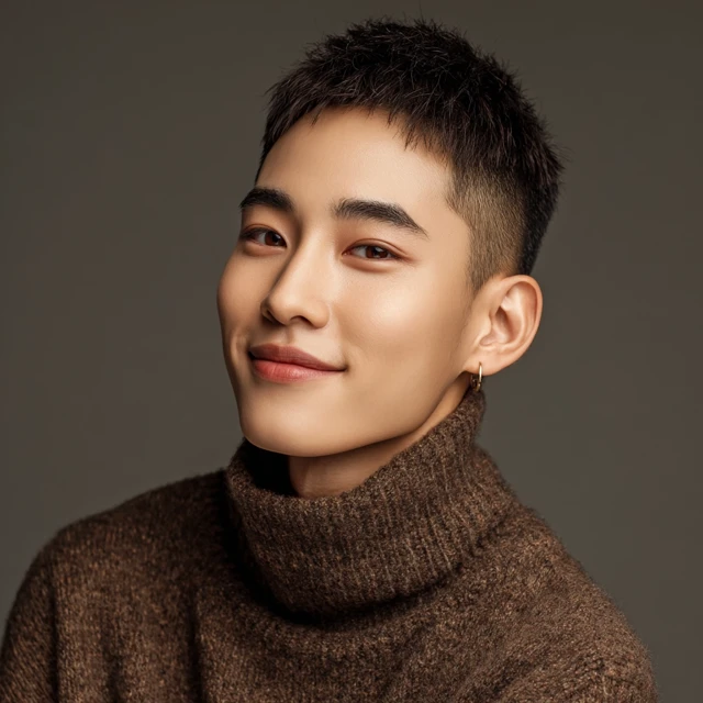 Handsome Asian Male Model Portrait
