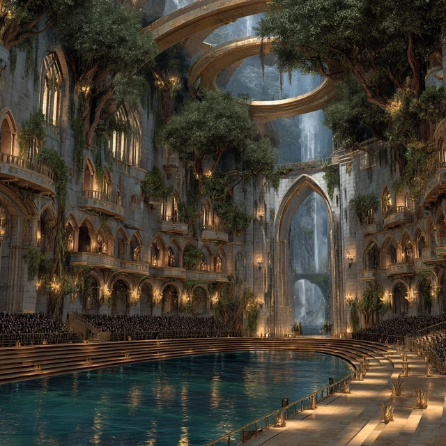 Fantasy Arena Theater Digital Art