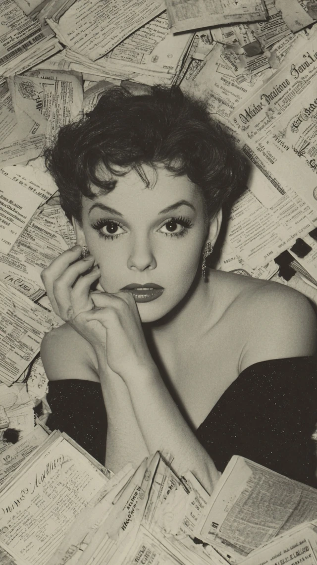 Judy Garland Anxious Hollywood Portrait