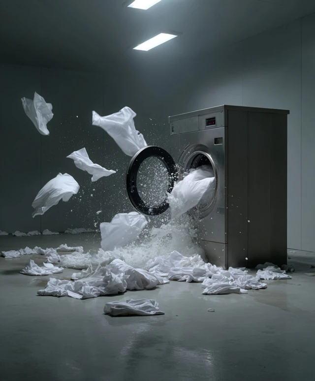 Washing Machine Explosion Fashion Photography