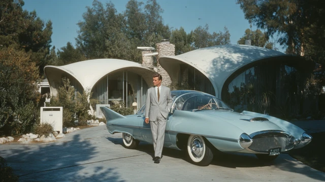 Mid-Century Man and Dream Car