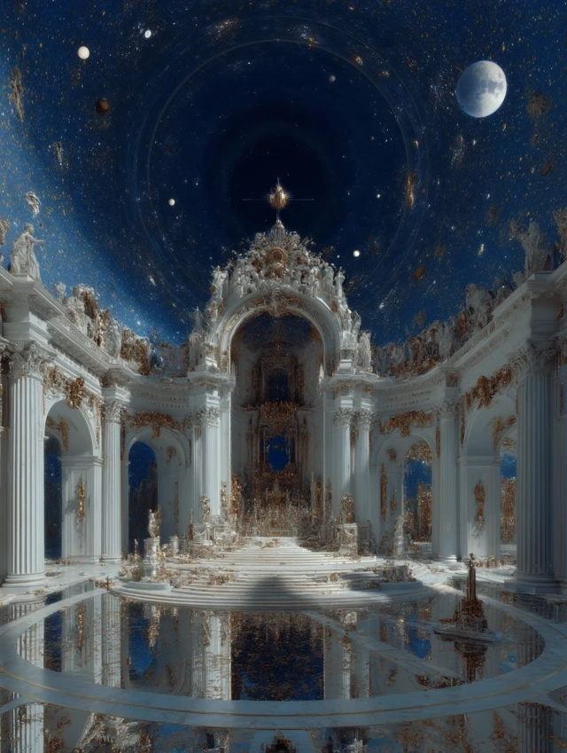 Baroque Futurism Celestial Interior Design