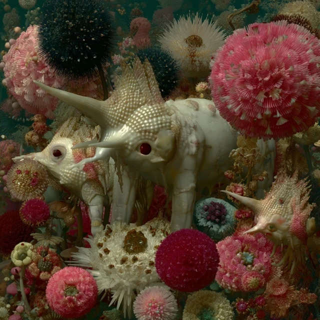 Alien Life Forms Scientific Illustration Ernst Haeckel Style