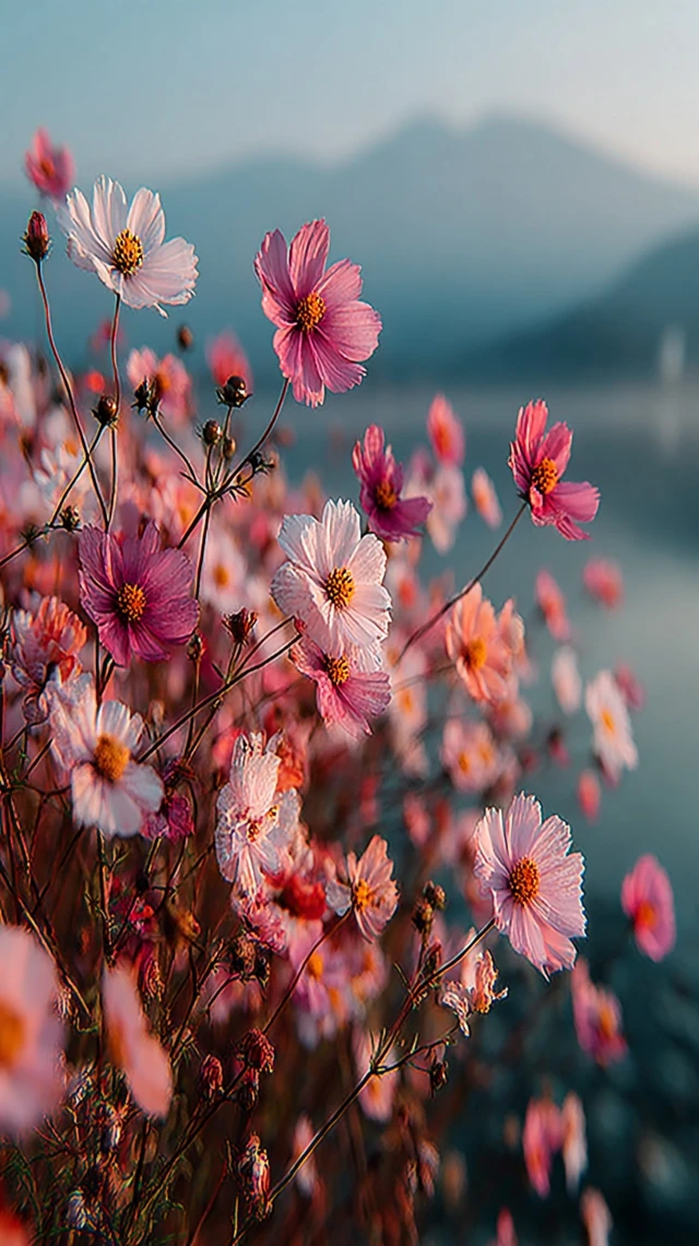 Beautiful Cosmos Flowers 16k Wallpaper