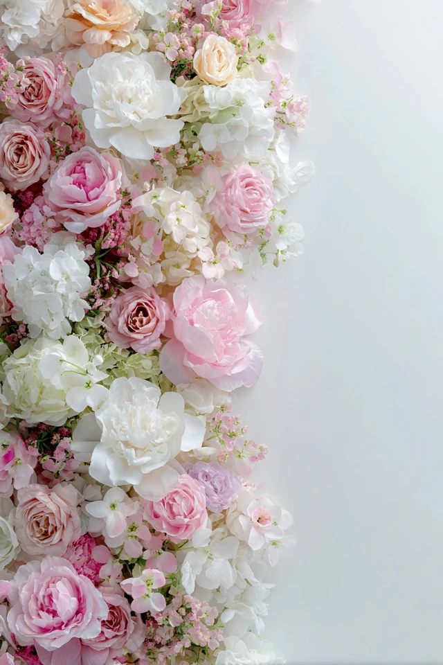 Floral Backdrop in Pastel Colors Beautiful Photography
